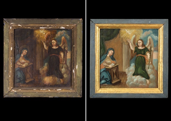 Ismeretlen festő: Angyali üdvözlet, 18-19. sz.