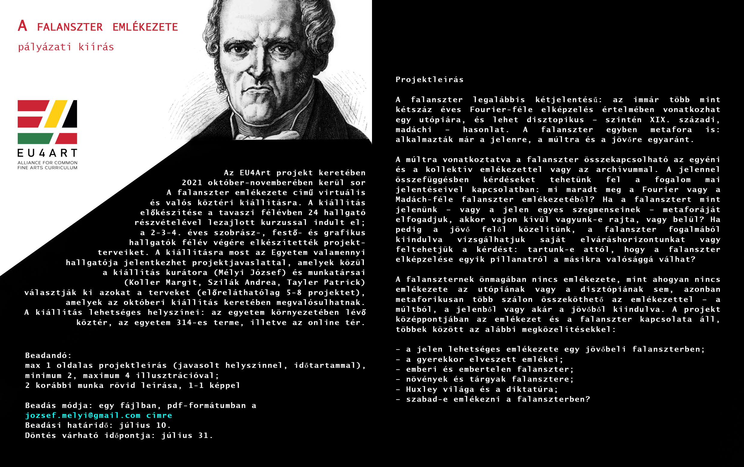 A FALANSZTER EMLÉKEZETE – Pályázati kiírás
