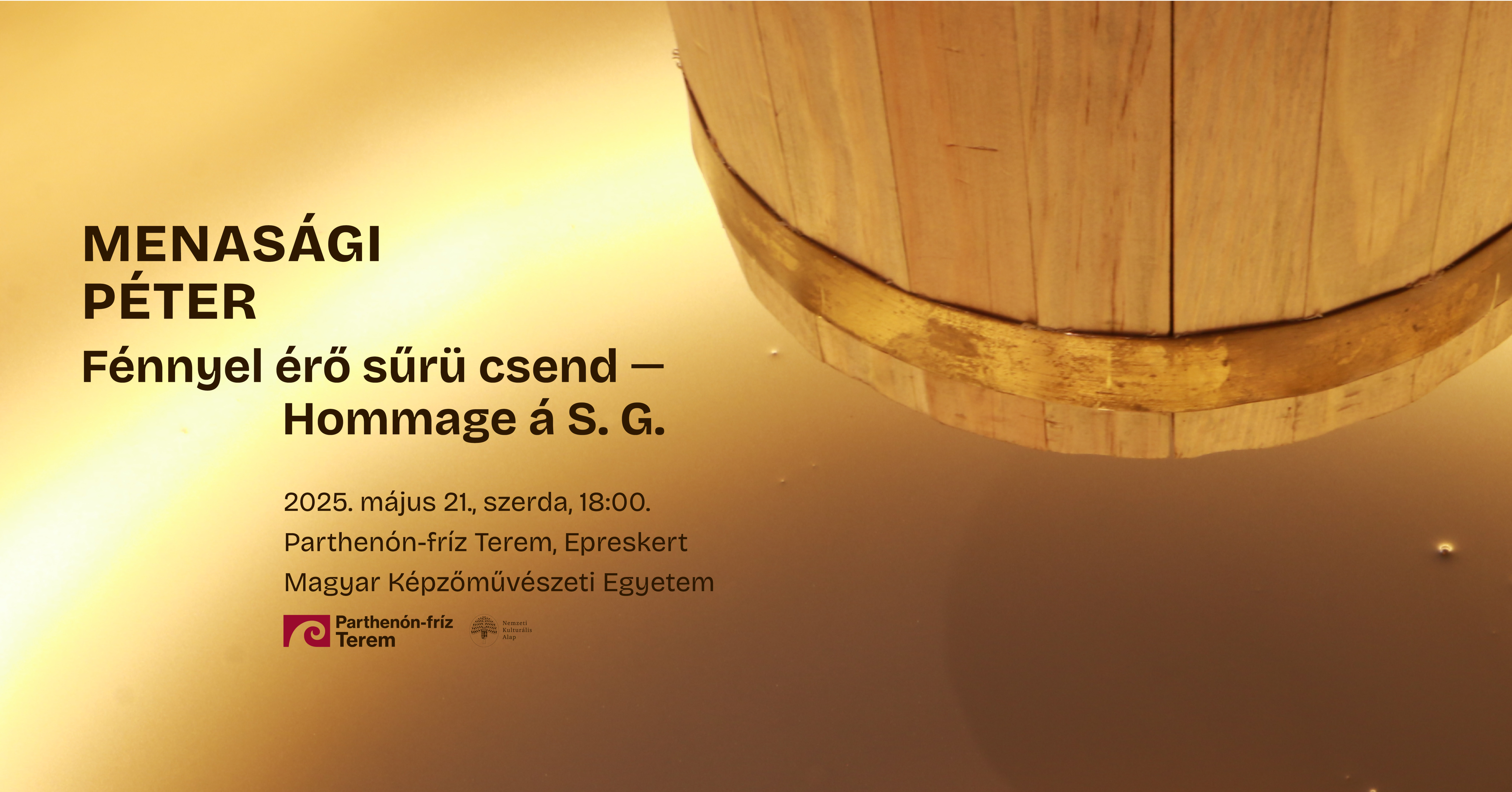 Péter Menasági: „Fénnyel érő sűrü csend”