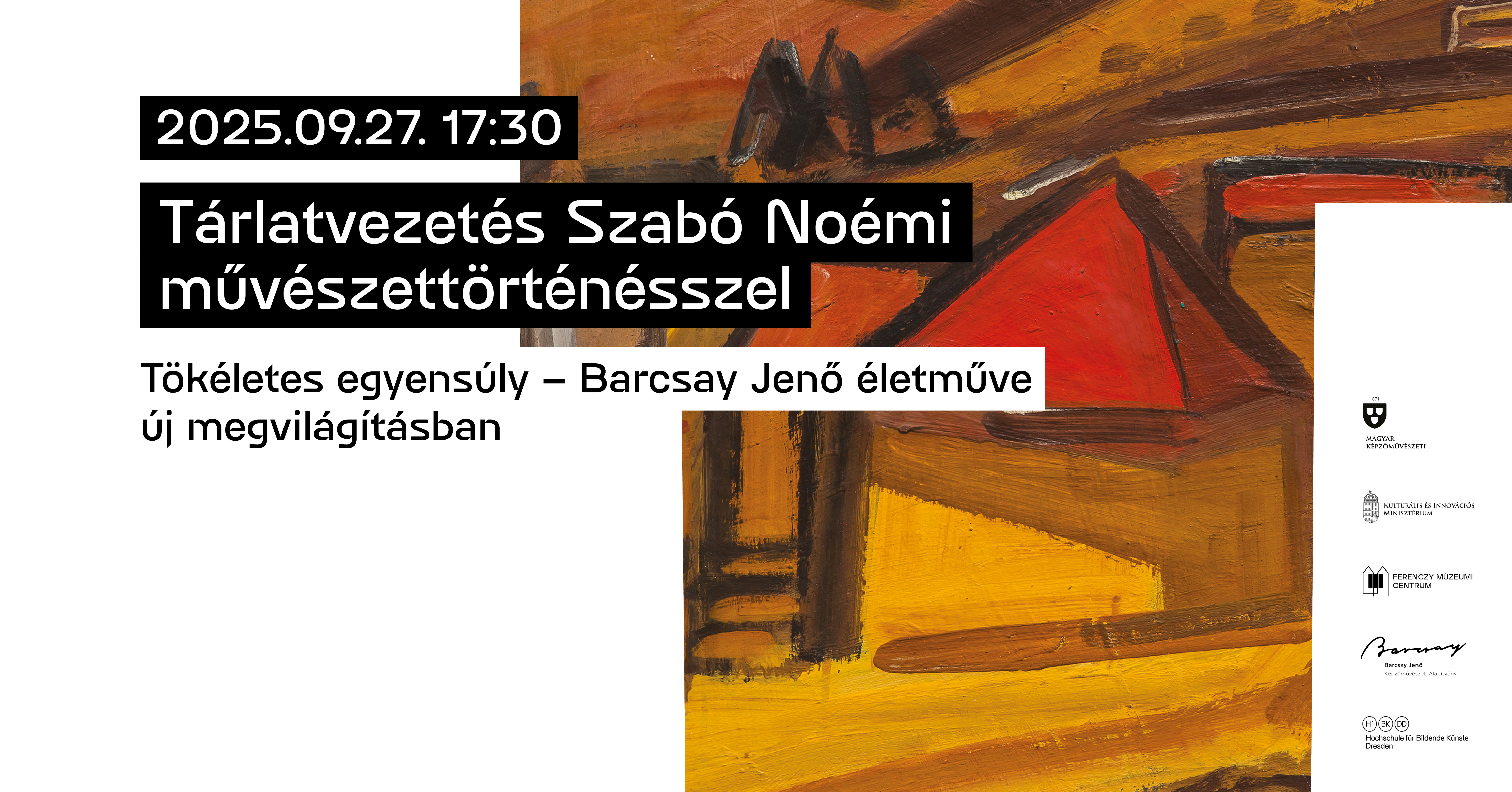 Tárlatvezetés Szabó Noémi művészettörténésszel / Tökéletes egyensúly – Barcsay Jenő életműve új megvilágításban